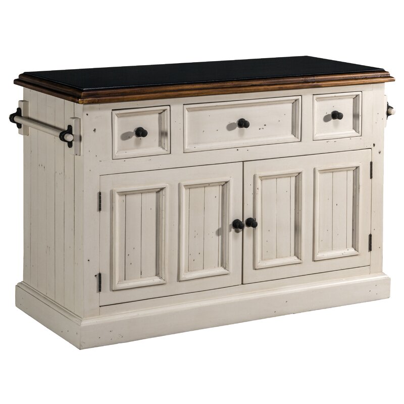 Three Posts Eloy Kitchen Island With Granite Top Reviews   Eloy Kitchen Island With Granite Top 